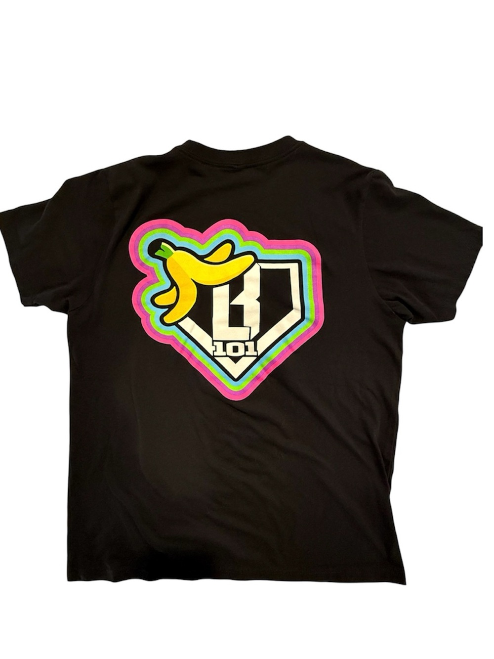 Baseball Lifestyle 101 Neon Banana T-Shirt in Youth XL